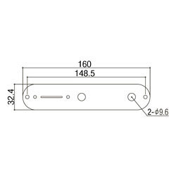 Gotoh Kontrollplatte für Tele CP-10, Relic Series