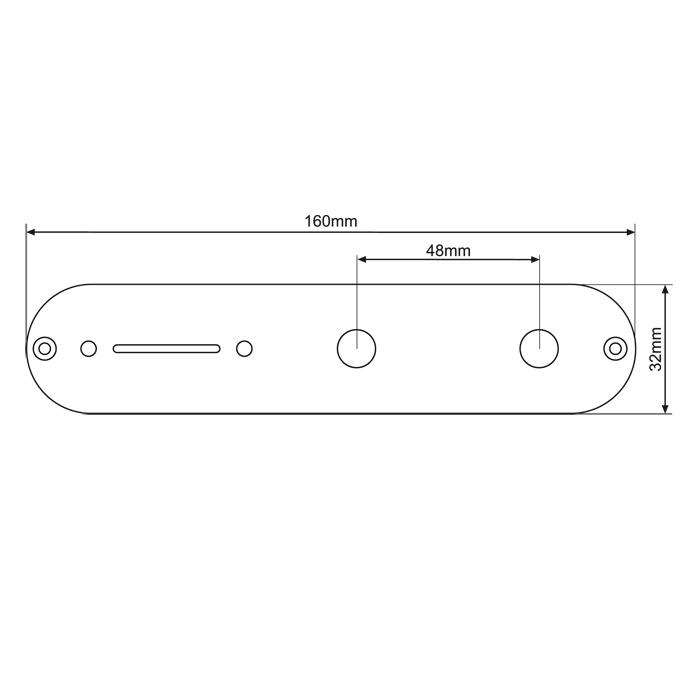 Rockinger Kontrollplatte für Tele, SPEZIAL