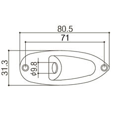 Gotoh Buchsenblech für Strat JCS-1, Relic Series