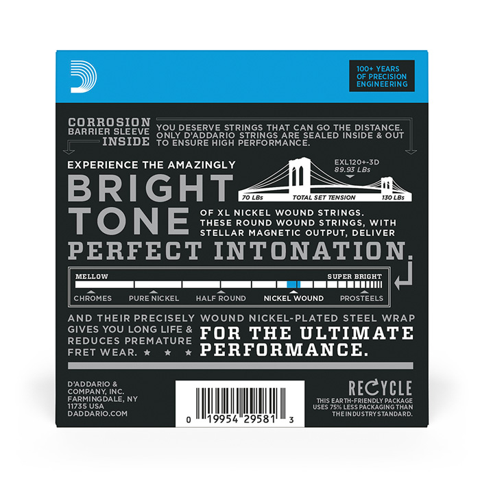 D'Addario EXL 3D Packs