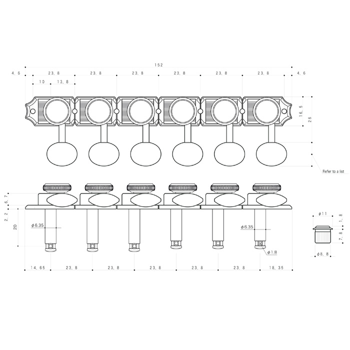 Gotoh Vintage Back Lock SD91 MG-T