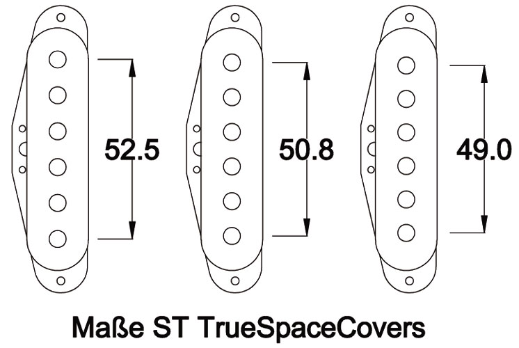 Häussel Al 5 TRUE SPACE Blues PUs für Strat