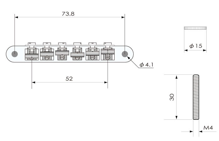 KTS ABR-1 Style Tunamatic Bridge