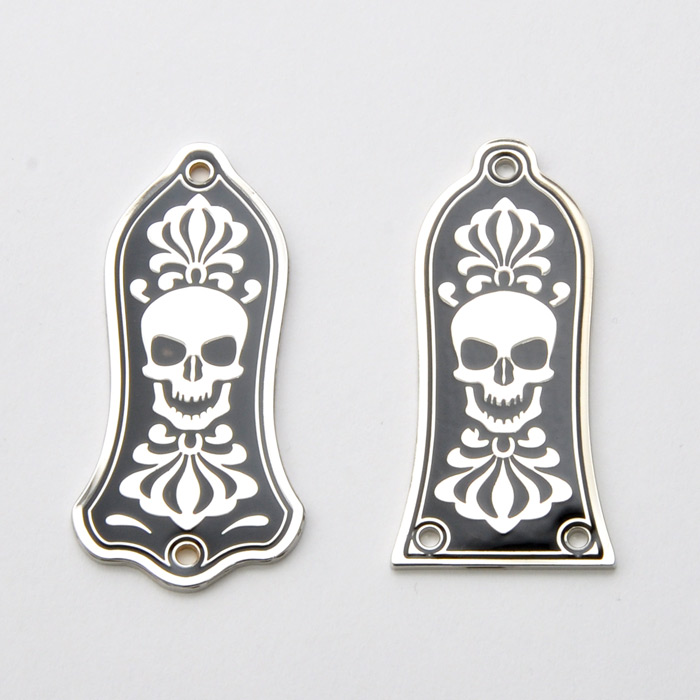 Trussrod Cover, Bonehead, Silver