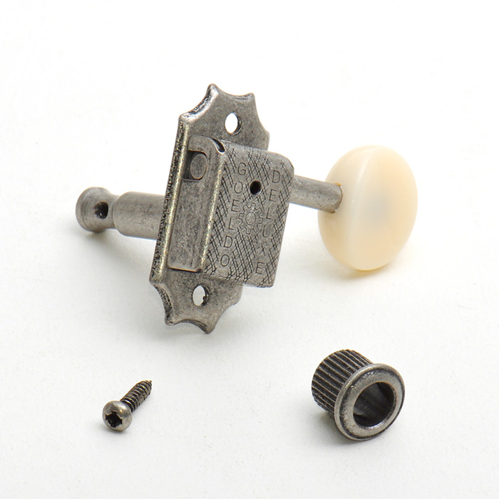Göldo Traditional Tuner, Oval Button, 3/3, Antique