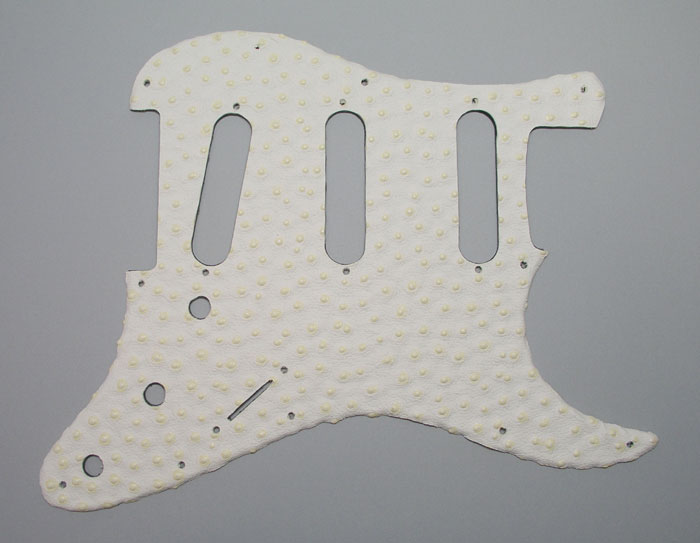 Pickguard für Strat, Standard SSS, Ostrich White