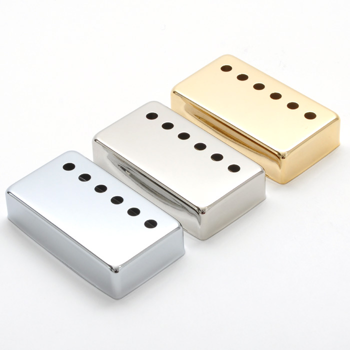Humbuckerkappe aus Metall (Neusilber) 49,2mm Lochabstand