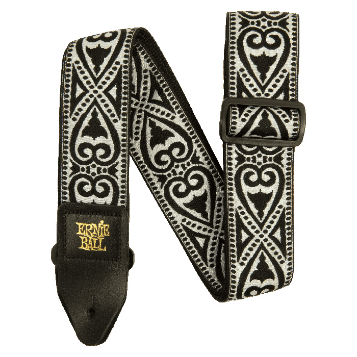 Ernie Ball Gurt Jacquard Black Heart EB5345